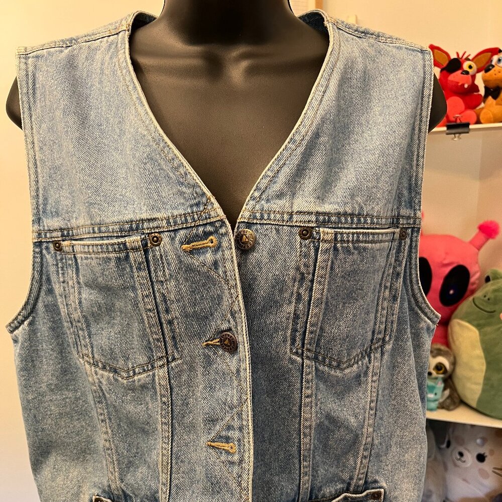 Denim Sleeveless Vest Top